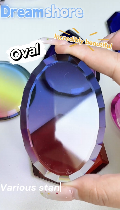 Gem-Cut Edge Acrylic Charm