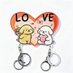 Custom Acrylic Inlaid Magnetic Keychain