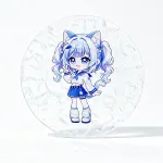 Custom Acrylic Water Ripple Coaster