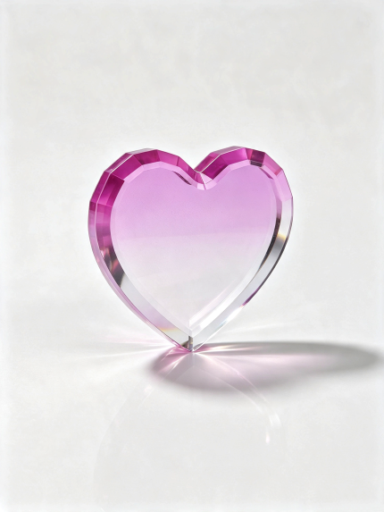Gem-Cut Edge Acrylic Charm