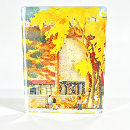 Custom Thicken Pre-filled Quicksand Liquid Acrylic Fridge Magnet