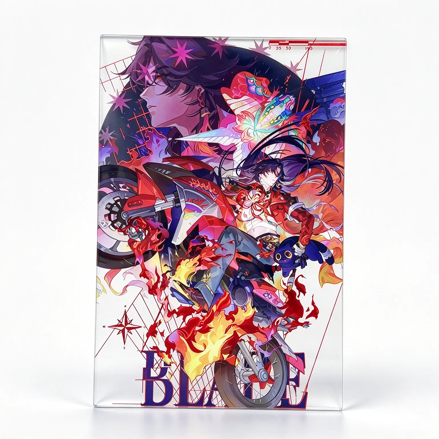 Custom Borderless Acrylic Art Card with Foil Stamping Custom Borderless Acrylic Art Card with Foil Stamping