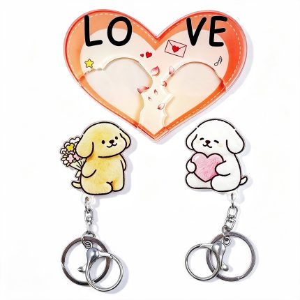 Custom Acrylic Inlaid Magnetic Keychain