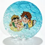 Custom Acrylic Water Ripple Coaster
