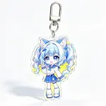 Custom Clear Plain Holographic Film Acrylic Keychain