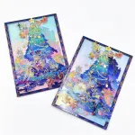 Custom Borderless Acrylic Art Card with Foil Stamping