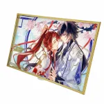 Custom Bordered Acrylic Art Card with Foil Stamping