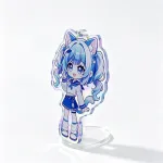 Custom Clear Plain Holographic Film Acrylic Keychain