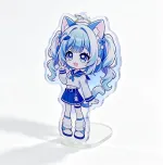 Custom Clear Plain Holographic Film Acrylic Keychain