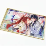 Custom Bordered Acrylic Art Card with Foil Stamping