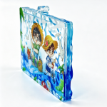 Custom Thicken Pre-filled Liquid Acrylic Keychain