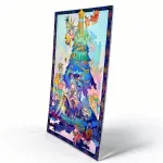 Custom Borderless Acrylic Art Card with Foil Stamping