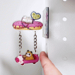 Custom Side-Hanging Fridge Magnet