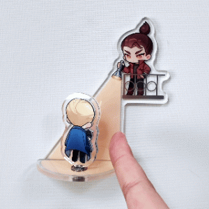 Custom Rotating Stand Acrylic Fridge Magnet