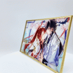 Custom Bordered Acrylic Art Card with Foil Stamping