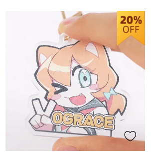 Custom Lenticular Acrylic Keychain