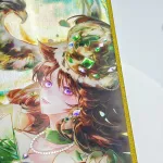 Custom Double Glitter Acrylic Art Card with Gold Foil
